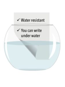 Stone paper water proof